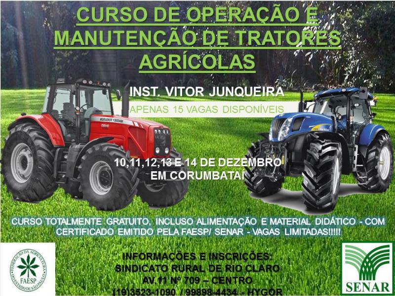 Curso de operação e manutenção de tratores agrícolas – Prefeitura de Santo  Antônio de Posse